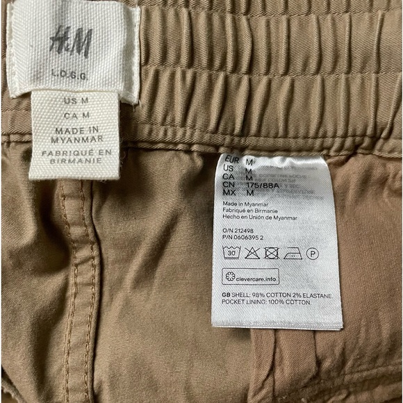 H&M Mens Cargo Joggers Size Medium - Picture 11 of 11